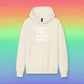 Glitter Print "Don't Tell Me To Smile" Oversized Fleece Hoodie