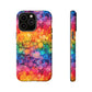 Bespattered Facade Rainbow Ink Circles Tough Case