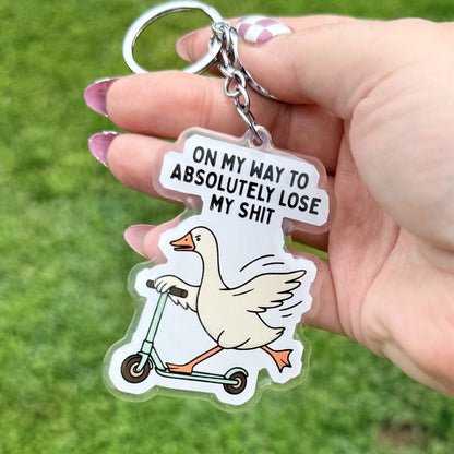 On My Way To Lose My Shit Keychain