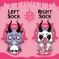 FootClothes x Aborted Bubblegum Death Kitty Crew Socks
