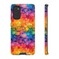 Bespattered Facade Rainbow Ink Circles Tough Case