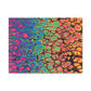 Bespattered Facade Neon Goodness Stretched Matte Canvas Art Prints | Multiple Sizes