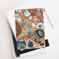 Bespattered Facade Warm Metallic Neutrals Notebook - Unlined (Blank) Pages