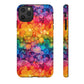 Bespattered Facade Rainbow Ink Circles Tough Case