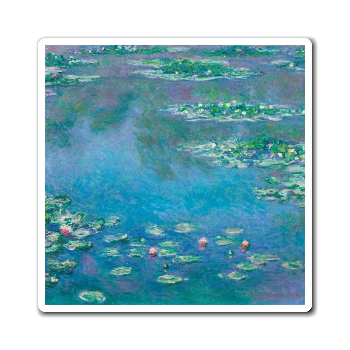 The Art History Collection: Water Lillies Refrigerator Magnet