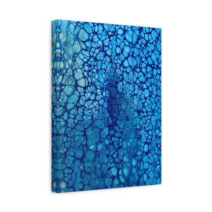 Bespattered Facade Fluid Art Abstract Painting Stretched Matte Canvas Art Prints | Multiple Sizes