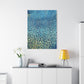 Bespattered Facade Fluid Art Abstract Painting Stretched Matte Canvas Art Prints | Multiple Sizes