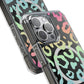 Bespattered Facade Pastel Rainbow Leopard MagSafe Clear Impact Case