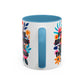 "It's Time for Women to Rule the World" Rainbow Flowers Mug | Eight Colors | 11oz or 15oz