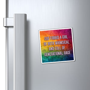 Bespattered Facade "Whimsical and Full of Generational Rage" Refrigerator Magnet
