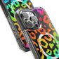 Bespattered Facade Watercolor Rainbow Leopard MagSafe Clear Impact Case