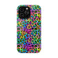 Bespattered Facade Candy Coated Neon Leopard Impact-Resistant Case