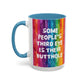 Bespattered Facade All-Seeing Butthole Rainbow Mug | Eight Colors | 11oz or 15oz