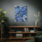 Bespattered Facade Fluid Art Abstract Painting Stretched Matte Canvas Art Prints | Multiple Sizes