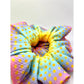 Gold Dot Ombre Rainbow Bullet Scrunchie