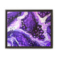 Bespattered Facade Purple Haze Framed Canvas Art Print | 3 Frame Colors | Multiple Sizes