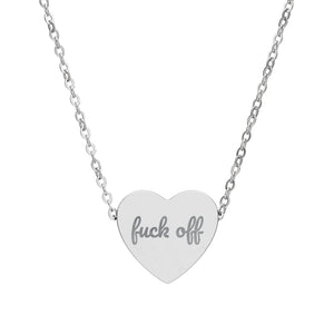 CUSTOM Engraved Personalized Heart Necklace