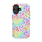 Bespattered Facade Bright Rainbow Leopard Impact-Resistant Case