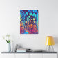 Bespattered Facade Fluid Art Abstract Painting Stretched Matte Canvas Art Prints | Multiple Sizes