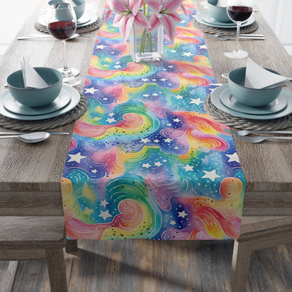 Bespattered Facade Rainbow Skies Table Runner (2 sizes)