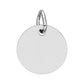 CUSTOM Birthstone Circle Charm — Personalized Initial Necklace Pendant