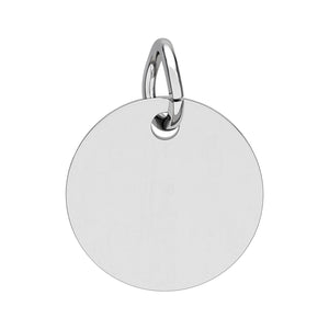 CUSTOM Birthstone Circle Charm — Personalized Initial Necklace Pendant