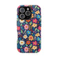 Bespattered Facade Colorful Flowers Impact-Resistant Case