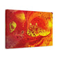 Bespattered Facade Flamin' Hot Stretched Matte Canvas Art Prints | Multiple Sizes