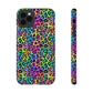 Bespattered Facade Candy Coated Neon Leopard Impact-Resistant Case