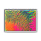 Bespattered Facade Neon Puddle Framed Canvas Art Print | 3 Frame Colors | Multiple Sizes