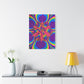 Bespattered Facade Fluid Art Abstract Painting Stretched Matte Canvas Art Prints | Multiple Sizes