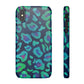 Bespattered Facade Emerald Leopard Snap Case