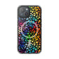Bespattered Facade Rainbow Paint Splatter Leopard MagSafe Clear Impact Cases