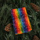 Bespattered Facade Rainbow Brushstrokes Wrapping Paper | Three Sizes | Glossy or Matte