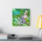 Bespattered Facade Resin Petri Macro Photograph Stretched Matte Canvas Art Prints | Multiple Sizes