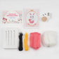 Rabbit Needle Felting Kit. Wizardi DIY Wool Craft Kit F07N8-W283