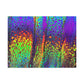 Bespattered Facade Neon Lava Stretched Matte Canvas Art Prints | Multiple Sizes