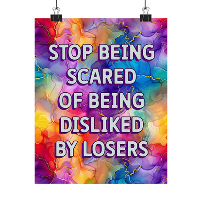 Bespattered Facade "Stop Being Scared" Giclée Archival Matte Paper Prints