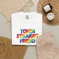 Bespattered Facade Rainbow Token Straight Friend Colorful LGBTQ+ Pride Premium Unisex Comfort Colors Garment Dyed 100% Cotton T-Shirt