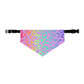 Bespattered Facade Rainbow Leopard Pet Bandana Collar