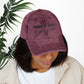 Bespattered Facade "Hang in There" Black Embroidered Vintage Cap
