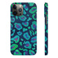 Bespattered Facade Emerald Leopard Snap Case