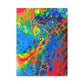 Bespattered Facade Fluid Art Abstract Painting Stretched Matte Canvas Art Prints | Multiple Sizes