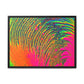 Bespattered Facade Neon Puddle Framed Canvas Art Print | 3 Frame Colors | Multiple Sizes