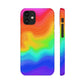 Bespattered Facade Rainbow Heat Map Snap Case