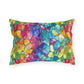 Bespattered Facade Rainbow Mosaic UV-Resistant Outdoor Pillows | 4 Sizes
