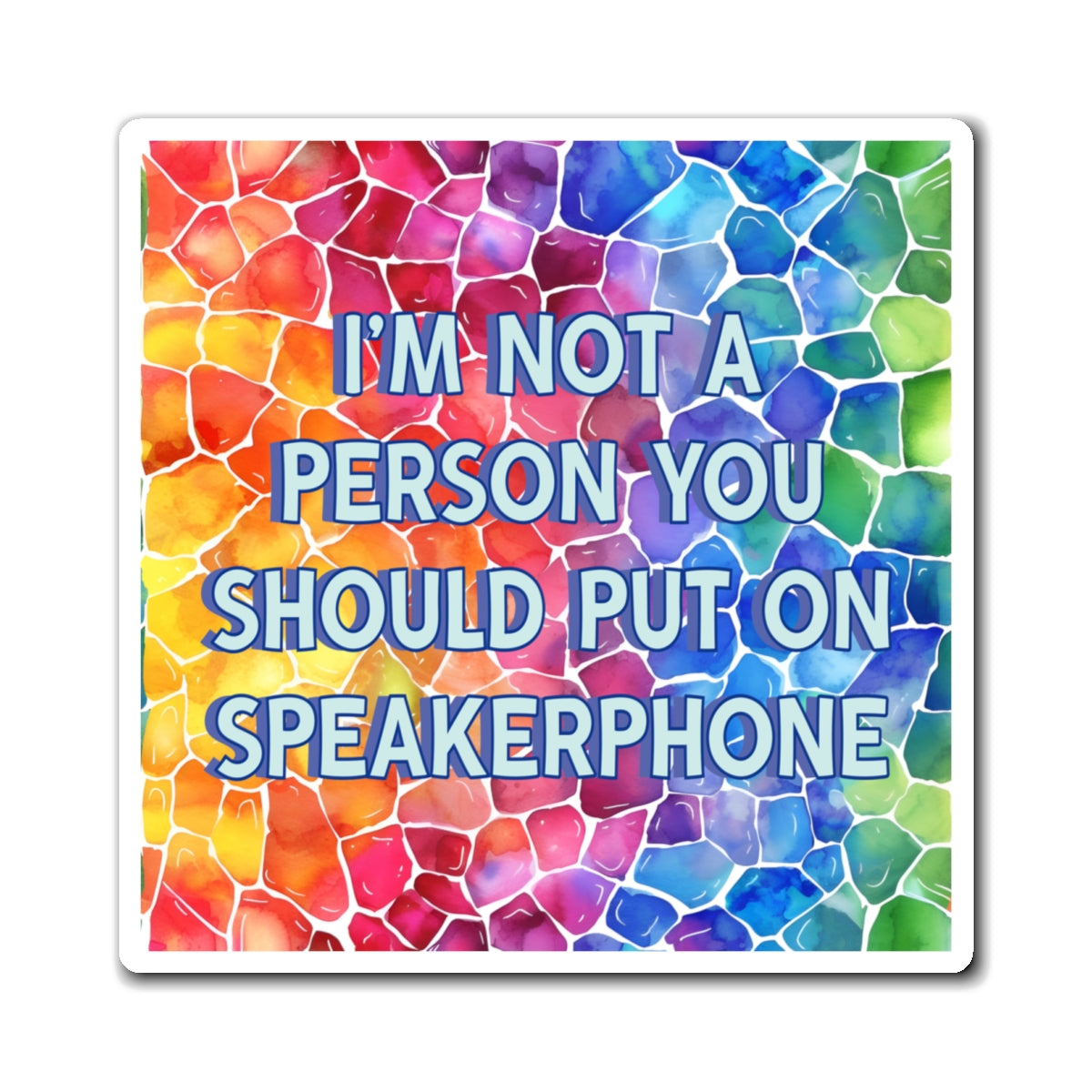 Bespattered Facade "Speakerphone" Refrigerator Magnet