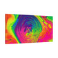 Bespattered Facade Fluid Art Abstract Painting Stretched Matte Canvas Art Prints | Multiple Sizes