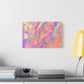 Bespattered Facade Fluid Art Abstract Painting Stretched Matte Canvas Art Prints | Multiple Sizes