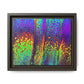 Bespattered Facade Neon Lava Framed Canvas Art Print | 3 Frame Colors | Multiple Sizes